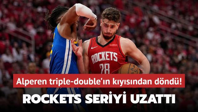 Alperen engn triple-double'n kysndan dnd! Rockets seriyi uzatt
