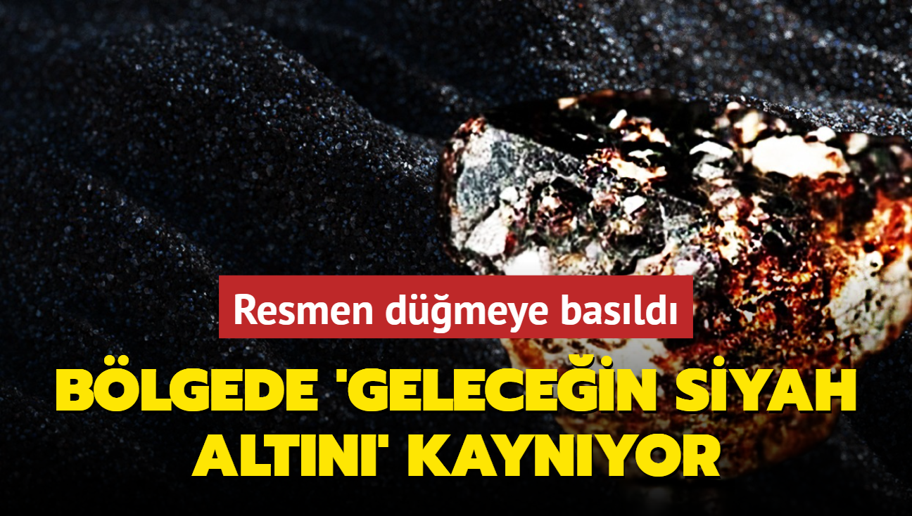 Blgede gelecein siyah altn kaynyor: Resmen dmeye basld