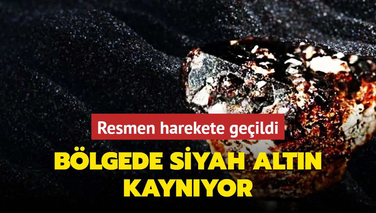 Blgede siyah altn kaynyor: Resmen harekete geildi
