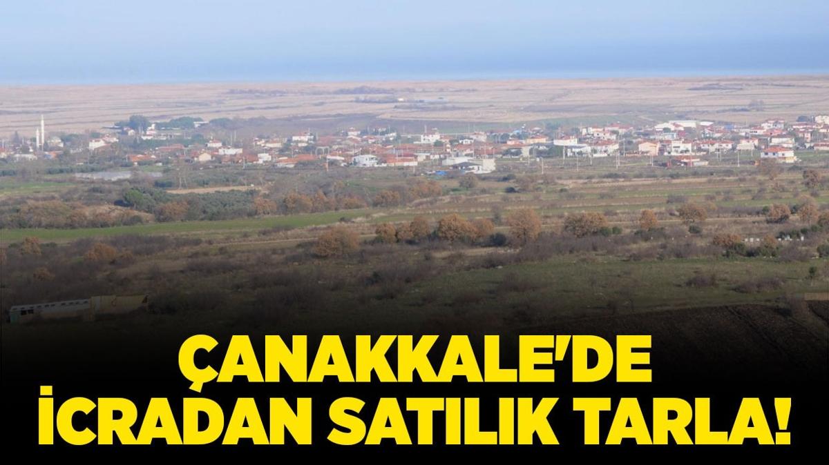 anakkale'de 27.582 metrekare icradan satlk tarla!