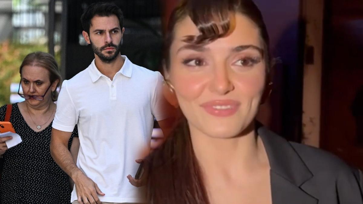 Hakan Sabanc'nn evlilik aklamasna, Hande Erel'den manidar gl!