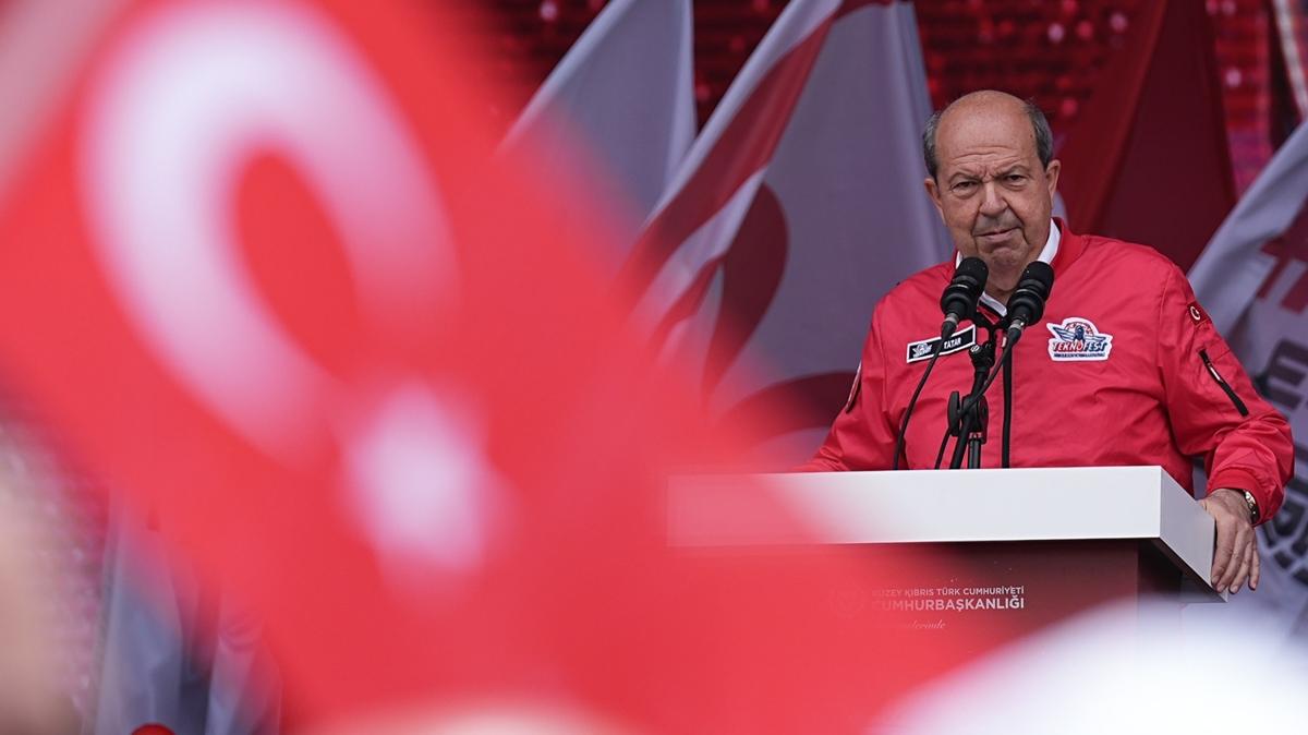 KKTC'de TEKNOFEST rzgar... Ersin Tatar'dan aklamalar