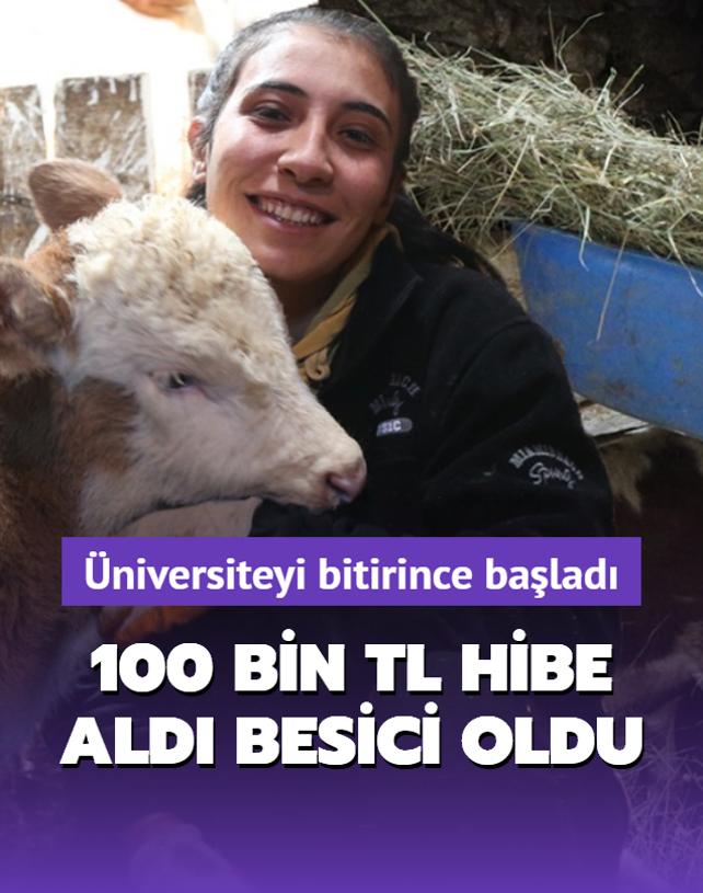 niversite mezunu kadn 100 bin TL hibe ald besici oldu! Hayvan saysn 3 ylda 2 katna kard
