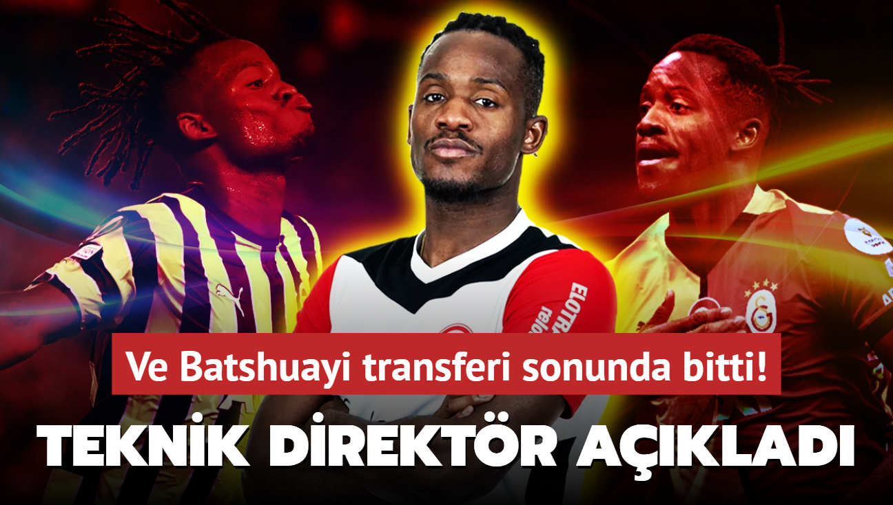 Ve Michy Batshuayi transferi sonunda bitti! Teknik direktr resmen aklad