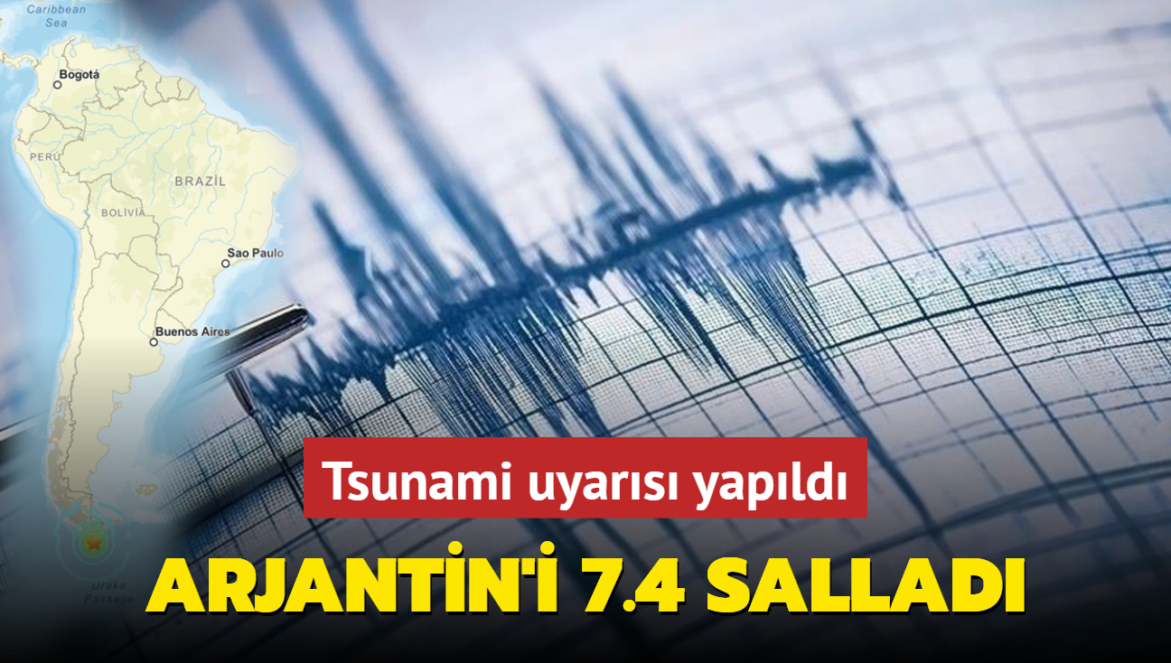 Arjantin'i 7.4 sallad! Tsunami uyars yapld