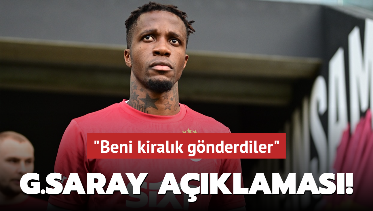 Wifried Zaha'dan Galatasaray aklamas! "Beni kiralk gnderdiler"