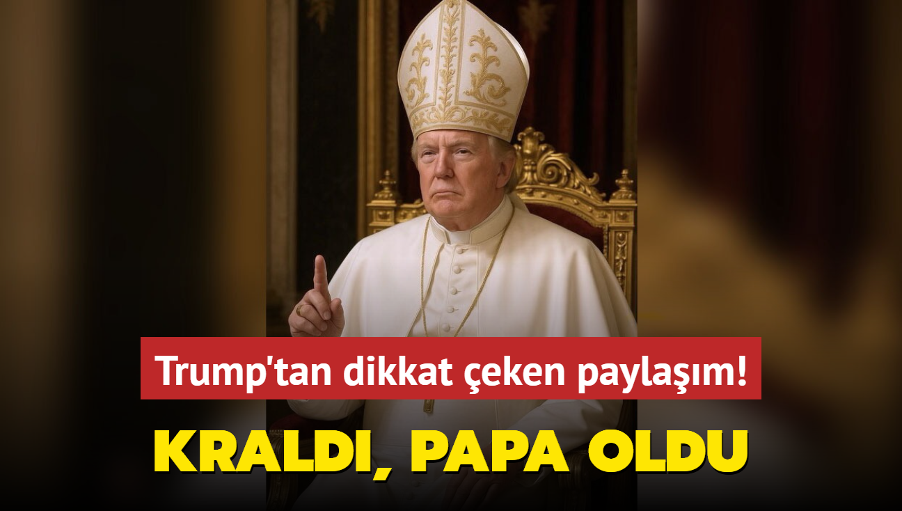 Krald, papa oldu... Trump'tan dikkat eken paylam!