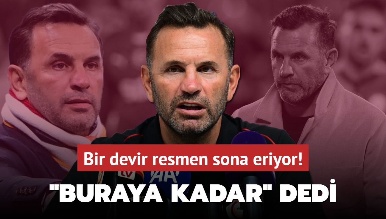 Okan Buruk "Buraya kadar" dedi! Galatasaray'da bir devir resmen sona eriyor