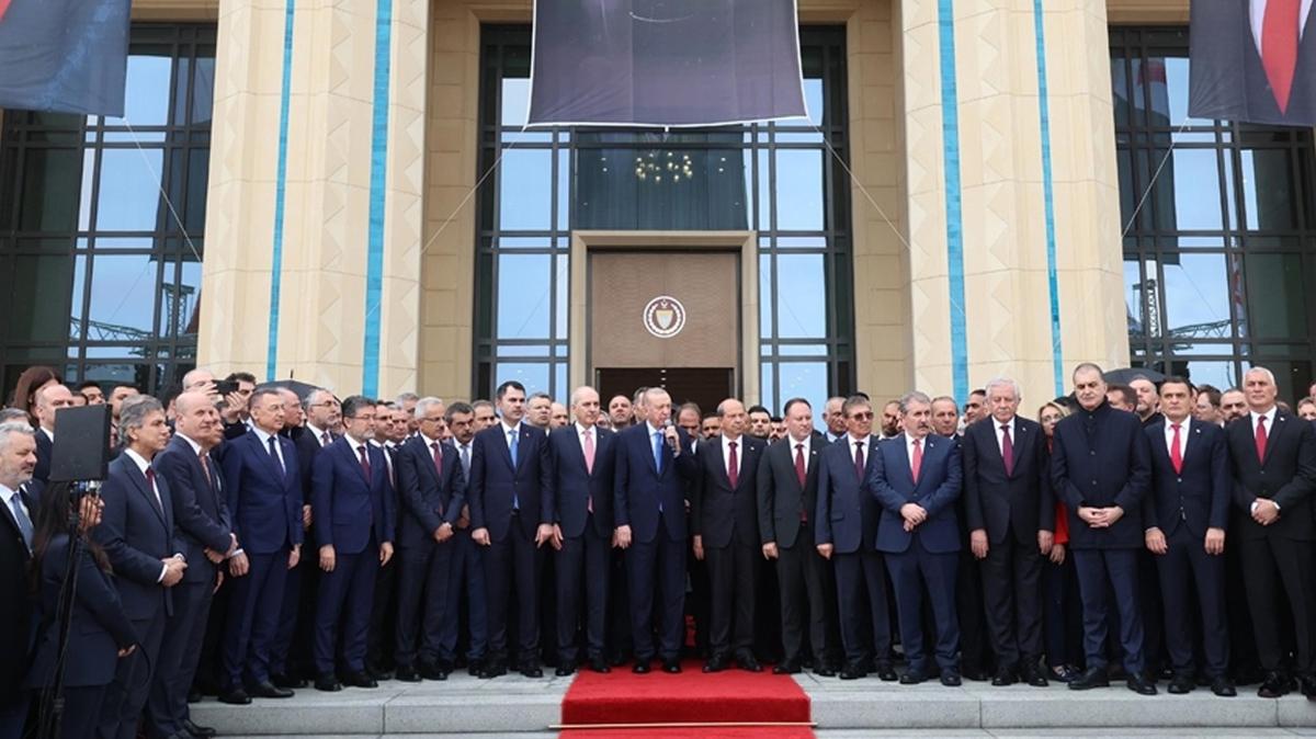 Bakan Erdoan'dan KKTC'deki dev esere ilikin paylam: Kuzey Kbrs'n gurur kaynaklarndan