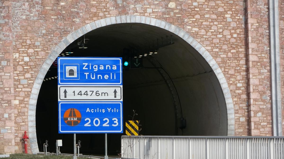 Yeni Zigana Tneli'nden 2 ylda 3 milyon 490 bin ara geti