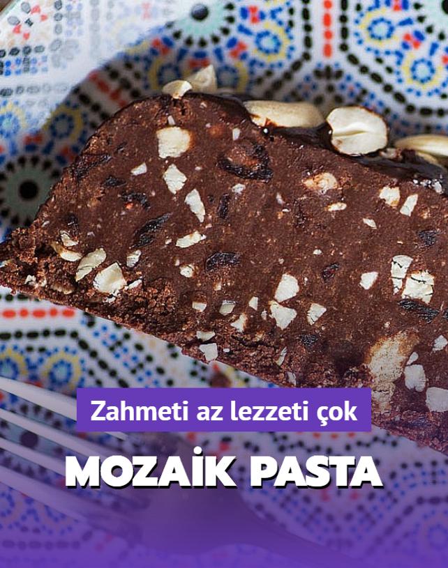 Zahmeti az lezzeti ok mozaik pasta tarifi! ayn yanna pratik tatl