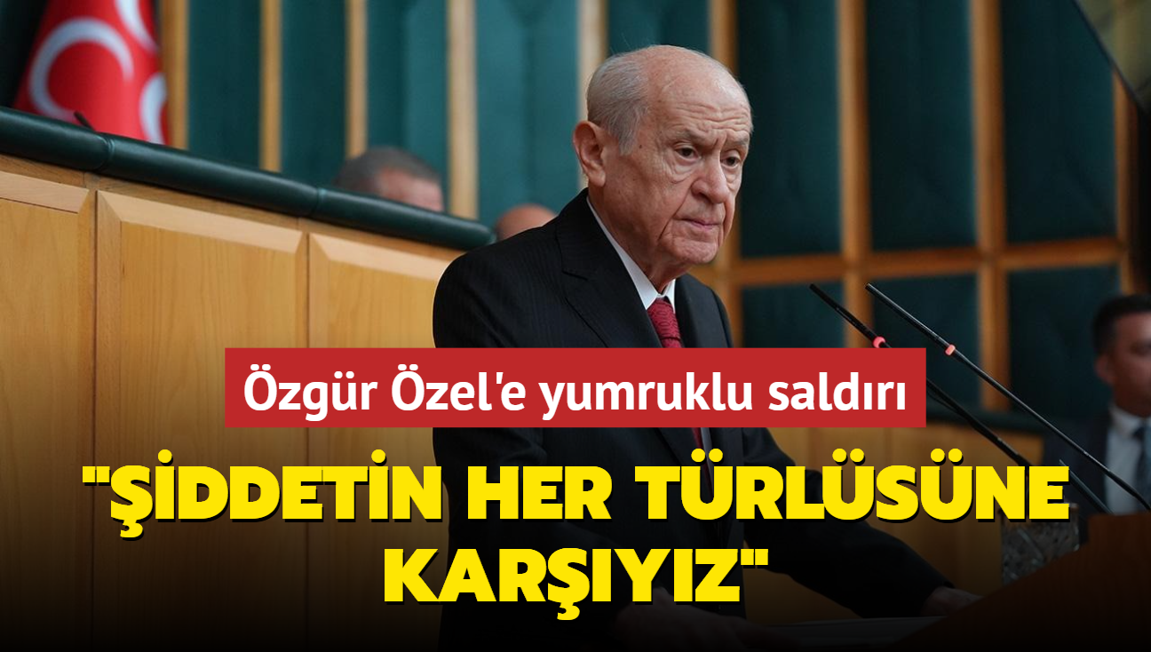 MHP Genel Bakan Devlet Baheli'den zgr zel'e saldrya ilikin aklama: iddetin her trlsne karyz