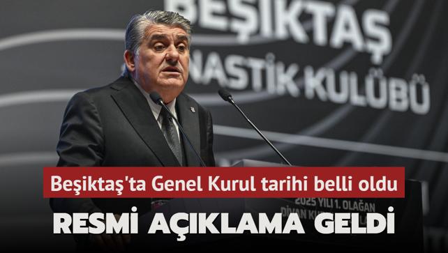 Resmi aklama geldi! Beikta'ta Genel Kurul tarihi belli oldu