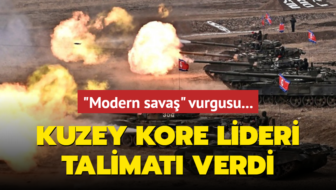 Talimat verdi... Kim'den 'modern sava' vurgusu