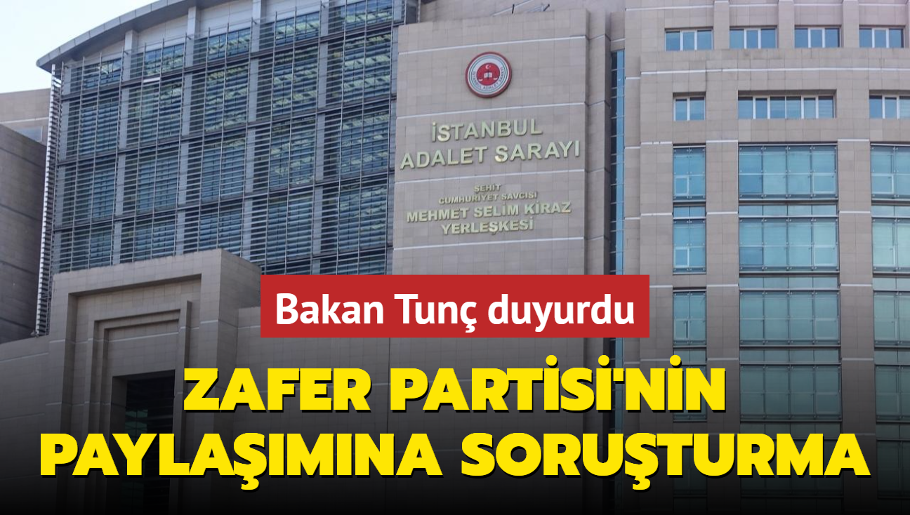 Zafer Partisi'nin paylamna soruturma