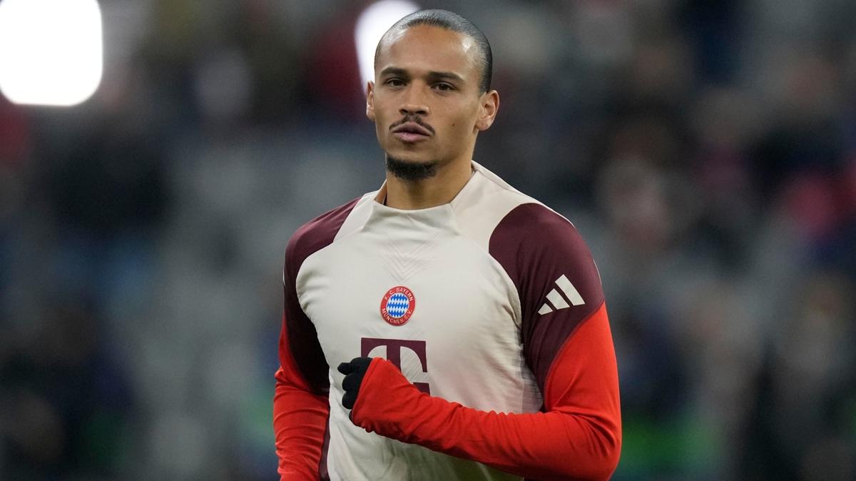 Leroy Sane'den Bayern Mnih'e ters ke