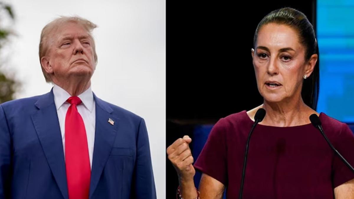 Teklifini reddetmiti... Trump'tan Sheinbaum'a sulama: Ho bir kadn ama korkuyor!