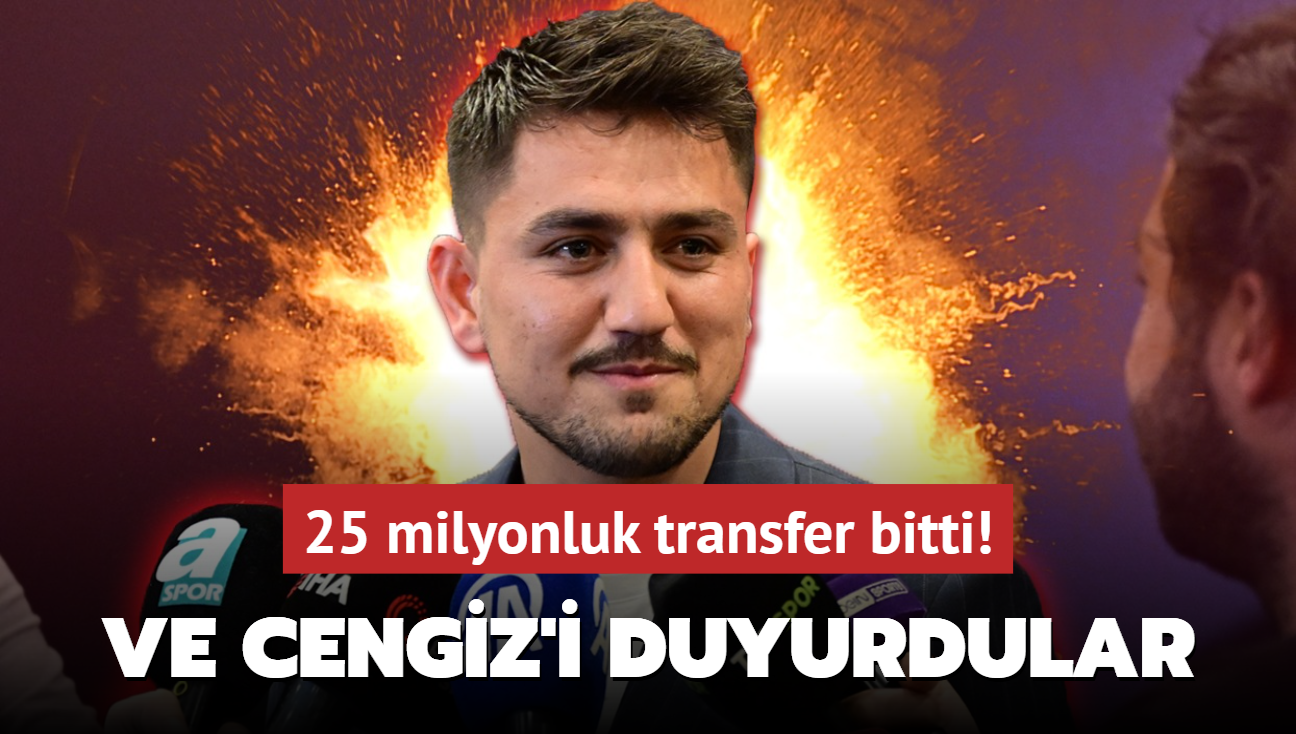Ve 25 milyonluk transfer bitti! Cengiz nder'i resmen duyurdular