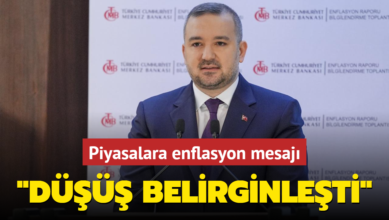 Merkez Bankas'ndan piyasalara enflasyon mesaj: D belirginleti