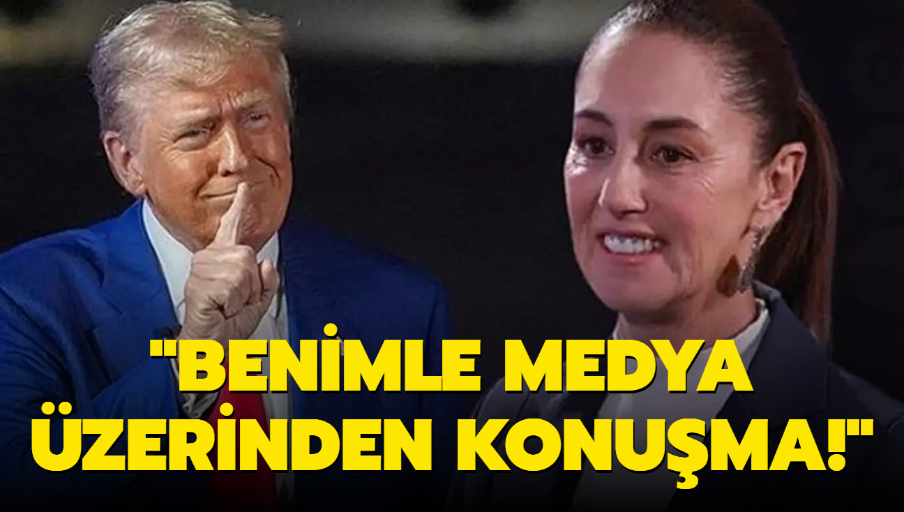 Trump, 'ho bir kadn ama korkuyor' demiti... Sheinbaum'dan ABD aklamas!