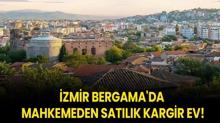 zmir Bergama'da mahkemeden satlk kargir ev!