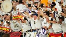 Real Madrid taraftarlarndan Inter ve Monaco'ya teekkr pankart