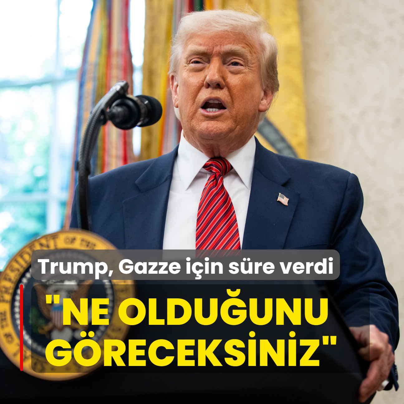 Trump, Gazze iin sre verdi... Ne olduunu greceksiniz