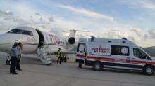 Mu'ta ambulans uak 7 aylk bebek iin havaland