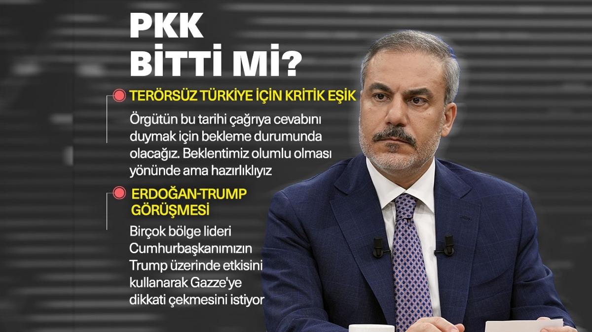 Bakan Fidan'dan terrsz Trkiye mesaj: "Silah brakma yetmez, illegalite de sona ermeli"