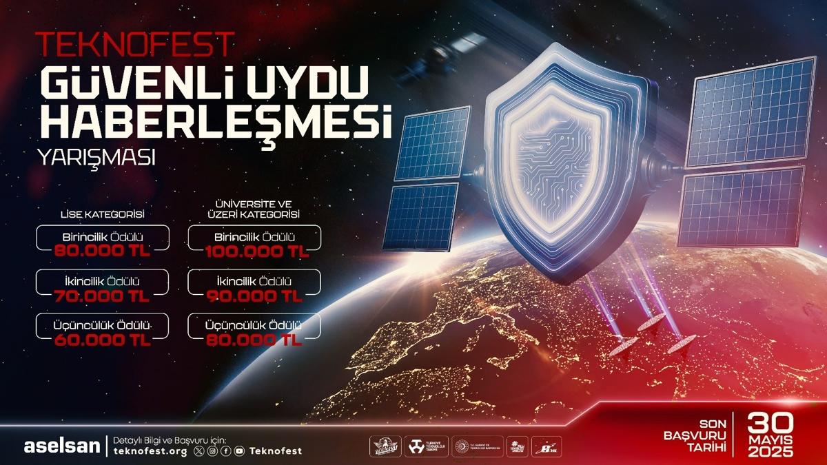 Uydu haberlemesinin gvenlii iin gen zihinler TEKNOFEST'te yaryor