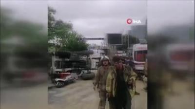 Bayrampaa'da i makinesi kazas! Ekipler sevk edildi