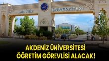 Akdeniz niversitesi retim Grevlisi alacak!