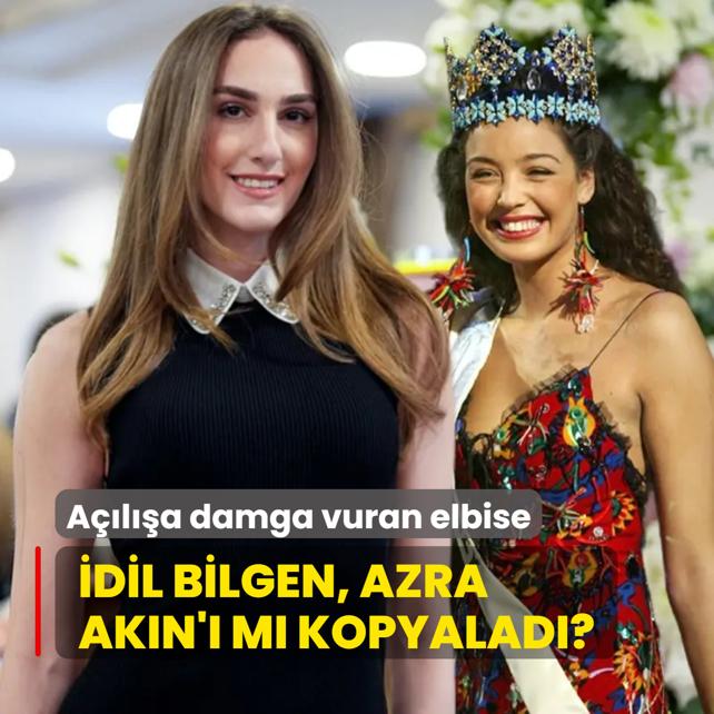 Miss World'de dil Bilgen, Azra Akn' m kopyalad?