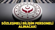 alma ve Sosyal Gvenlik Bakanl Szlemeli Biliim Personeli alacak!