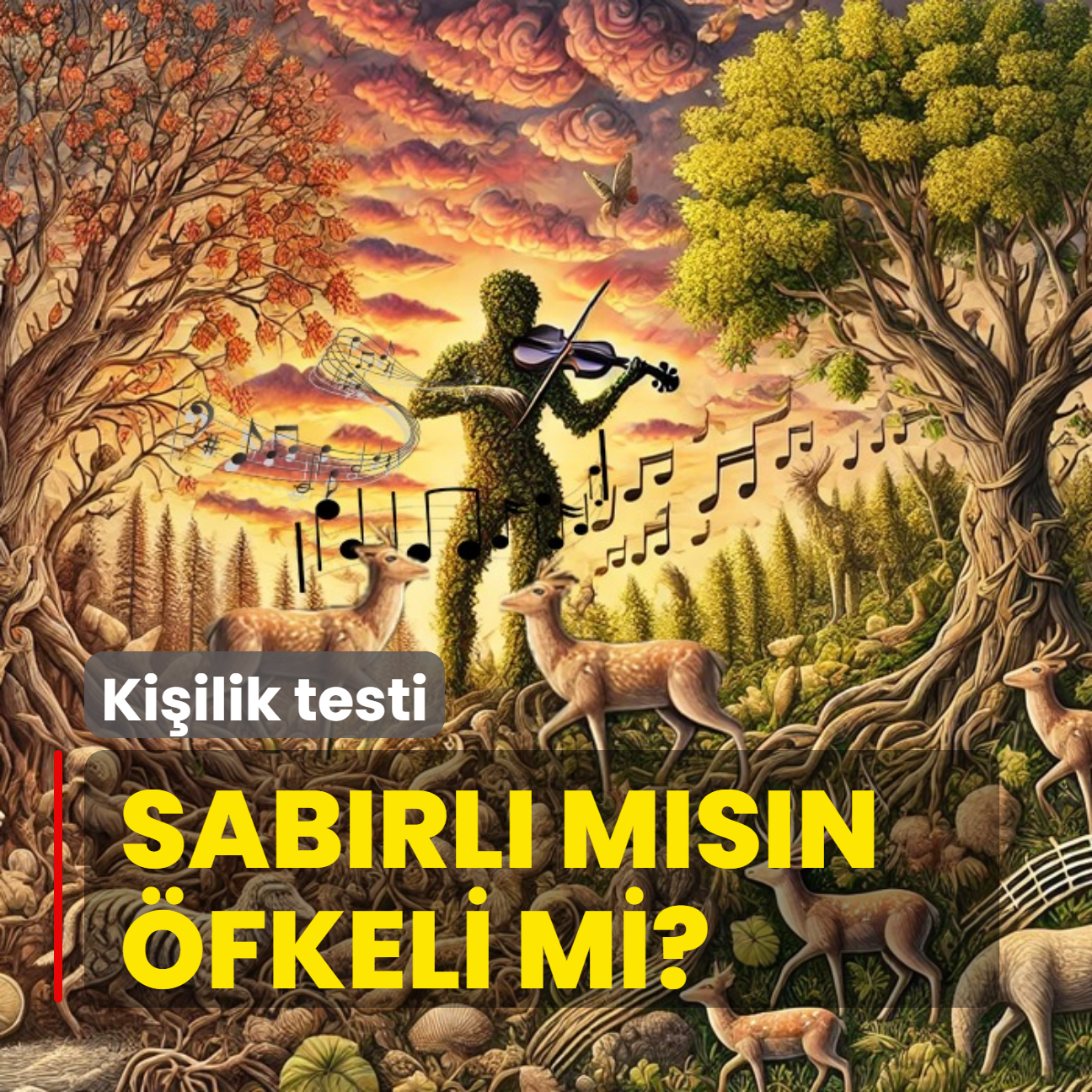 Kiilik testi: Sabrl msn fkeli mi? Resimde ilk insan grenler