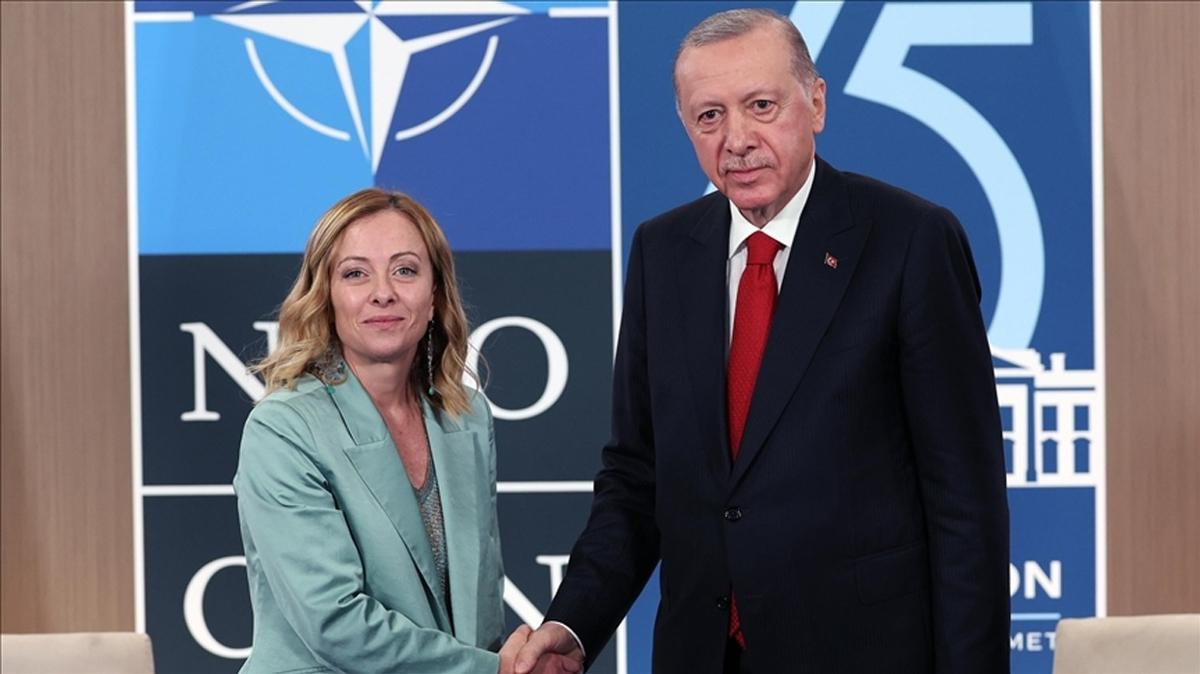 Bakan Erdoan talya Babakan Meloni ile grt