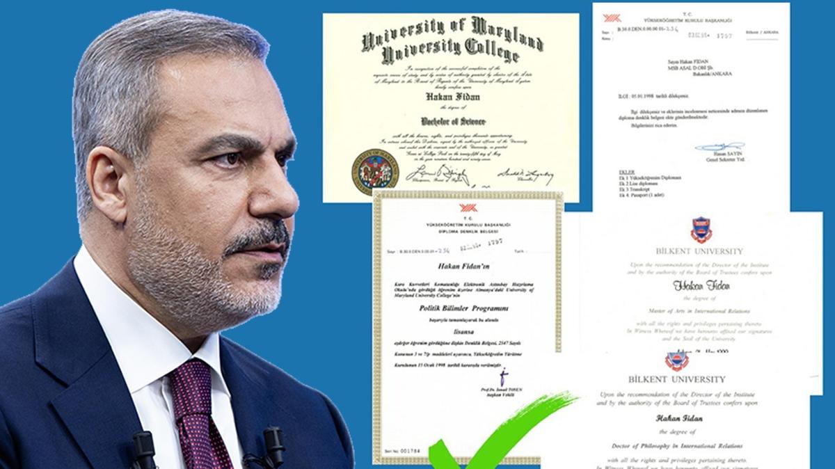 CHP'den Bakan Fidan'n diplomas zerinden alg oyunu! DMM belgeyle cevap verdi