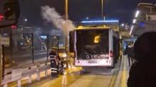 stanbul'da metrobsn motoru alev ald