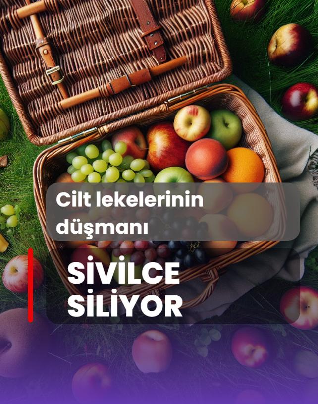 Cilt lekelerinin dman meyveler! Sivilceleri silgiyle siliyor