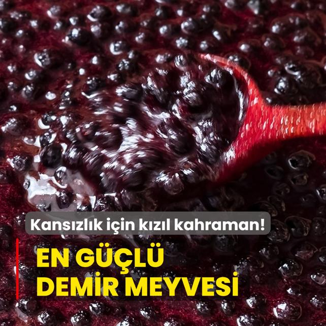 Kanszlk iin kzl kahraman! En gl demir meyvesi, toplamann mevsimi geldi