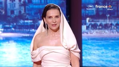 Cannes'te nl oyuncu Binoche'den katledilen Filistinli gazeteciye selam!