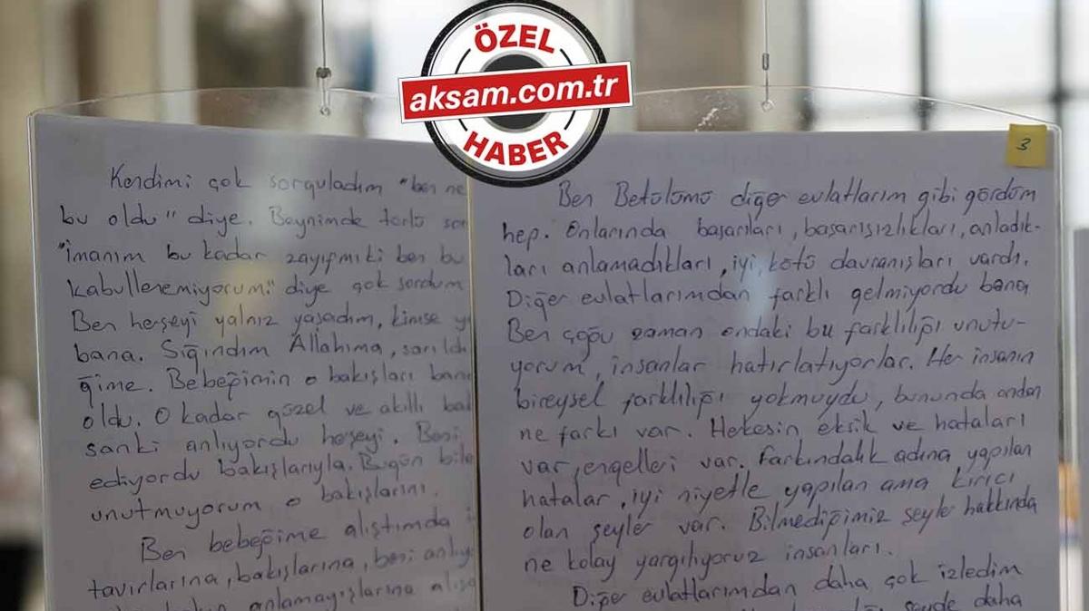 Engelli ocuklarn annelerinden... Ac, sevgi, umut dolu szler  