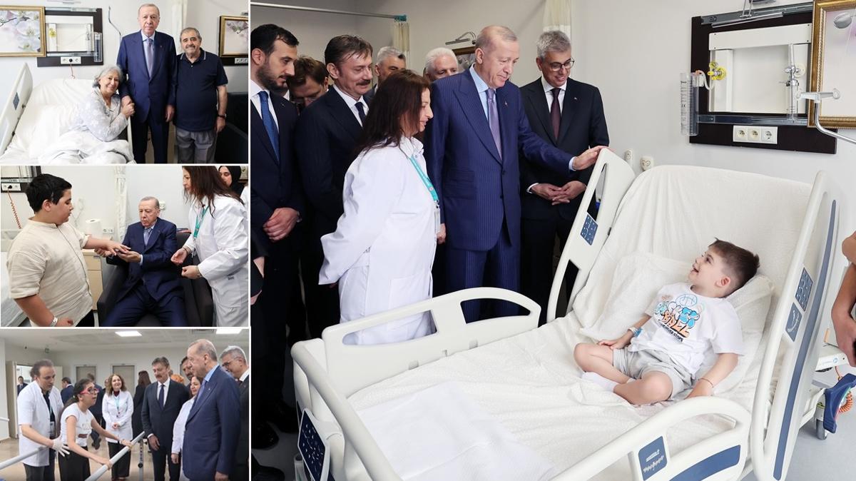 Bakan Erdoan'dan anlaml ziyaret! Minik Eymen'e doum gn srprizi 