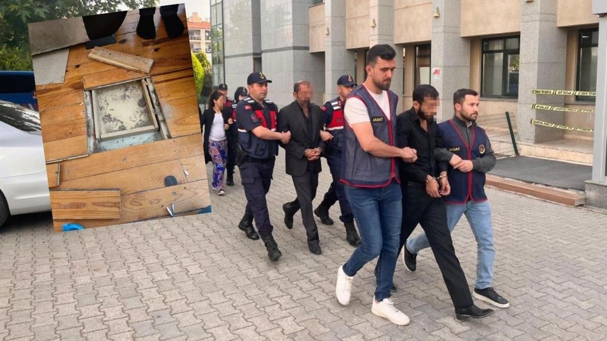 Hrsz aile yakaland... Halnn altna gizli blme yapmlar