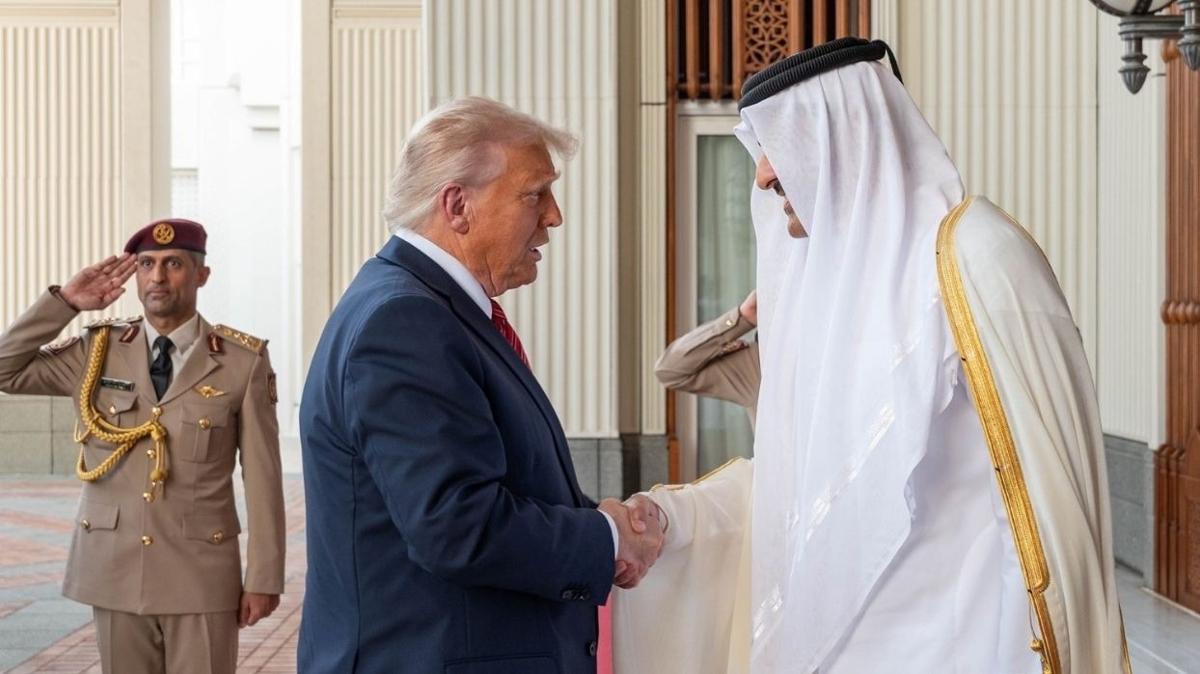 Trump, Katar'da hayran kald! Trkiye'den gnderildii ortaya kt