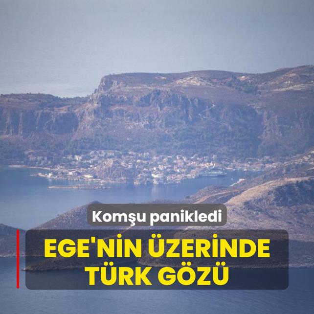 Komu panikledi... Ege'nin zerinde Trk gz
