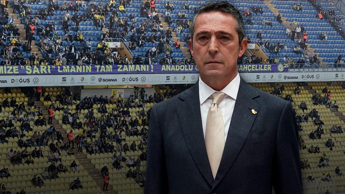 Fenerbahe taraftarndan tepki! "Ali Ko istifa" sesleri