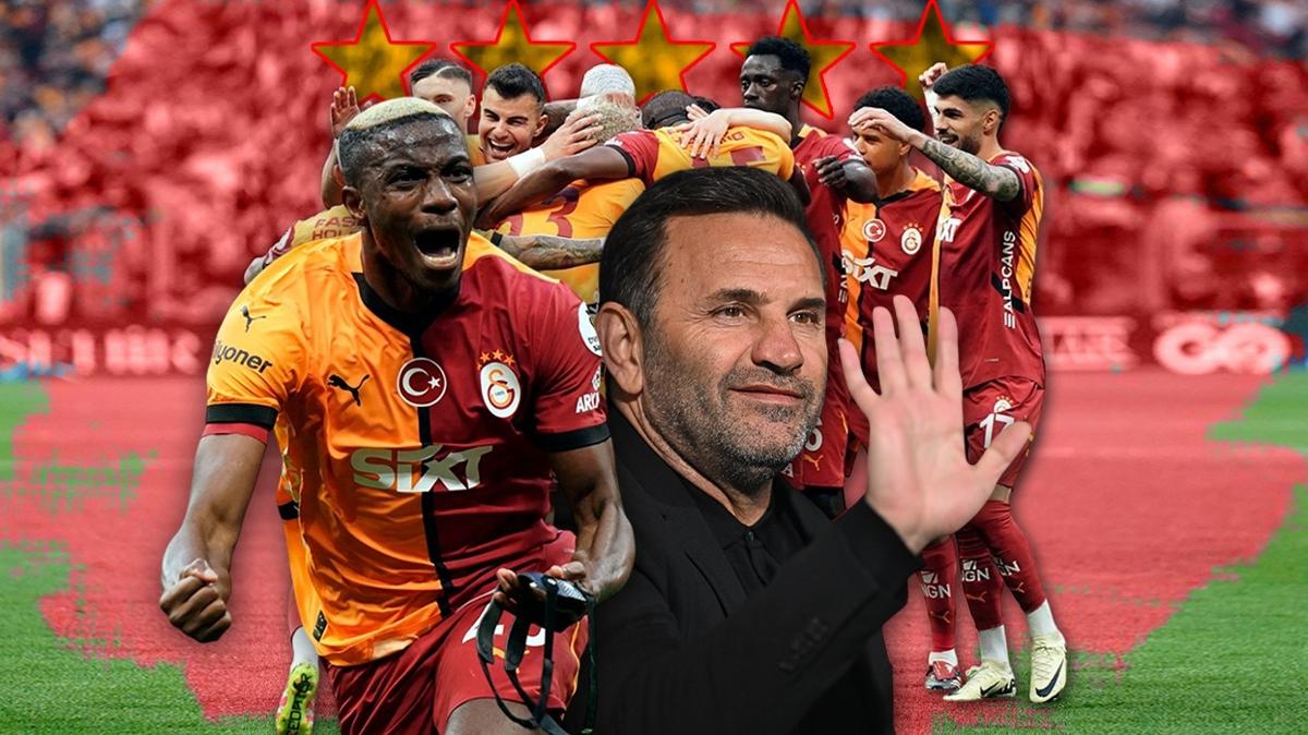 ampiyon Galatasaray! Aslan 5. yldz takt...