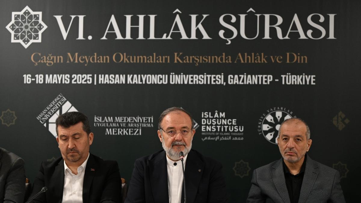 6. Ahlak uras sonu bildirgesi akland: Ahlak bir beka meselesidir