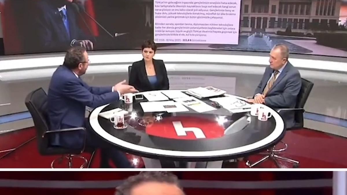 Halk TV'de cami hazmszl! Canl yaynda akla ziyan szler syledi